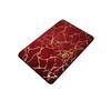 Newest Dark Brown Gold Crack Floor Mat Marble Bath Mat Non Slip Water Absorb Shower Room Rug