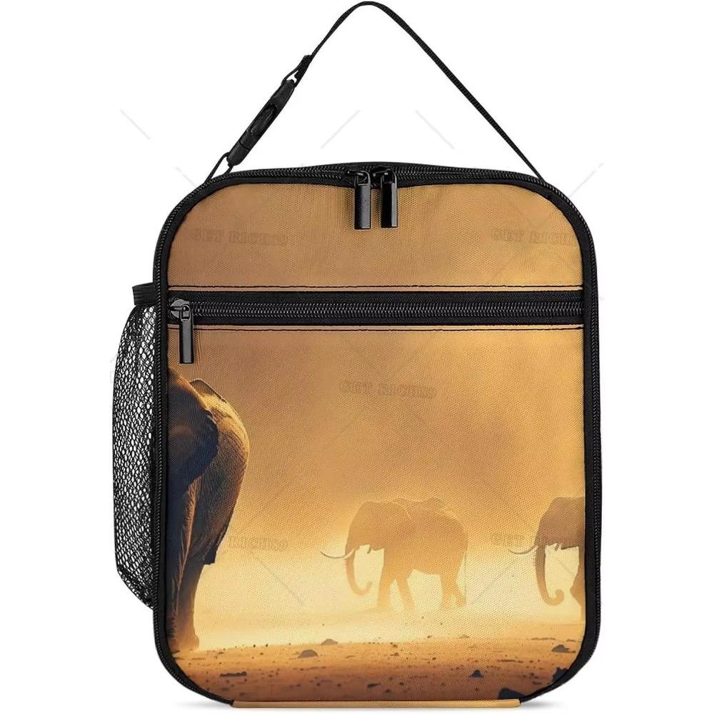 Animal Lion Cooler Insulated Lunch Bag for Women Men Adults Portable Reusable Laige Capacity Cool Bag Lunch Box for Work