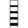 Bookshelf Black Oak Look 50 X 33 X 153 Cm Engineered Wood