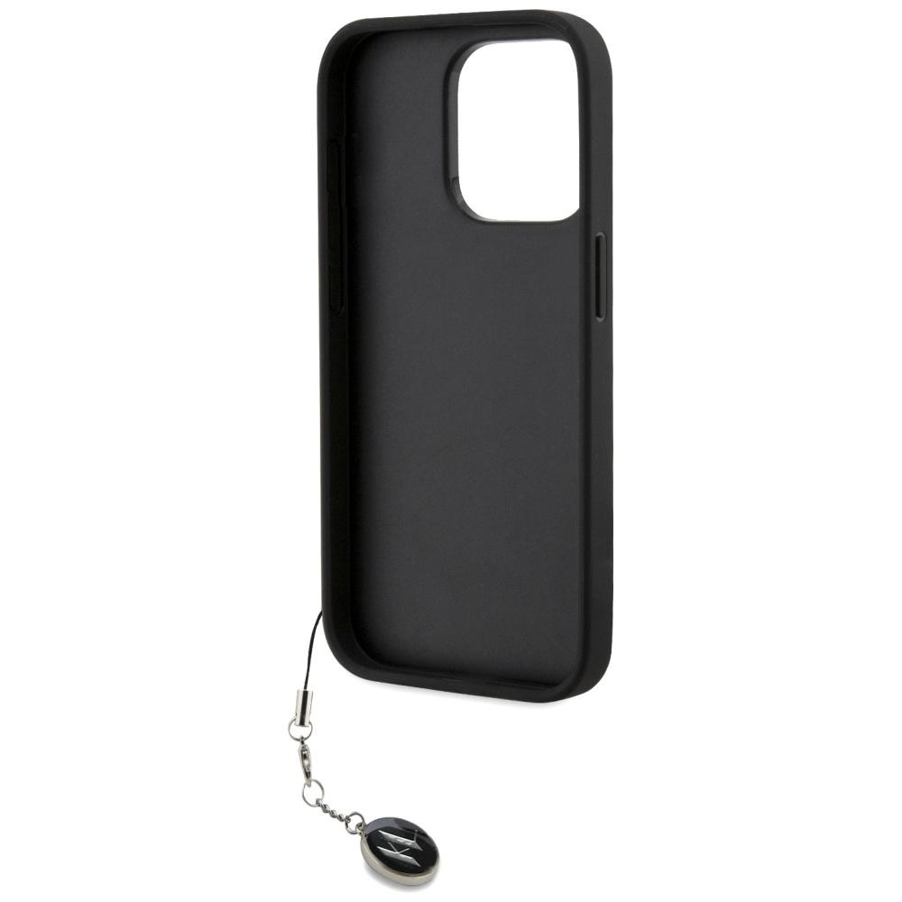 Karl Lagerfeld Klhcp15Lpsakdgck Iphone 15 Pro 6.1 Czarny/Black Hardcase Saffiano Rhinestones & Charm