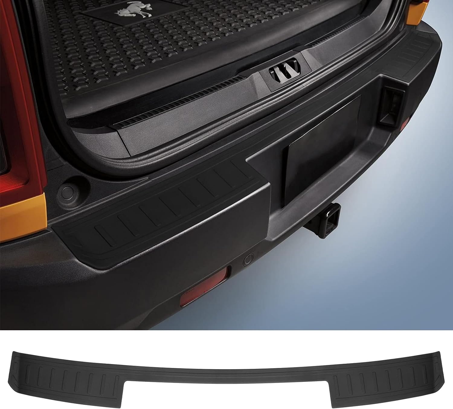 

TPE Rear Bumper Guard Car Trunk Door Guard Strips Plate Protector Cover for Ford Bronco Sport 2026-2026 Exterior Accessories чорний