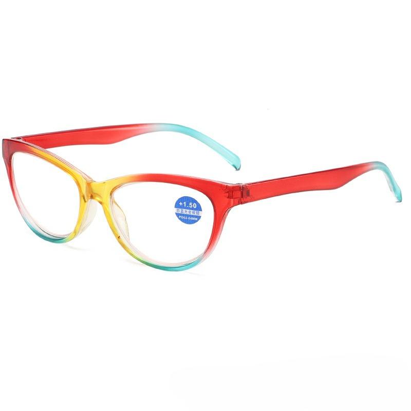 Unisex Oversized Leopard Print Fashion Reading Glasses Retro Cat-Eye High-Definition Blue Light Blocking Presbyopia Glasses