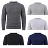 Herren Casual Langarm Rundhals Strickpullover für Herbst/Winter