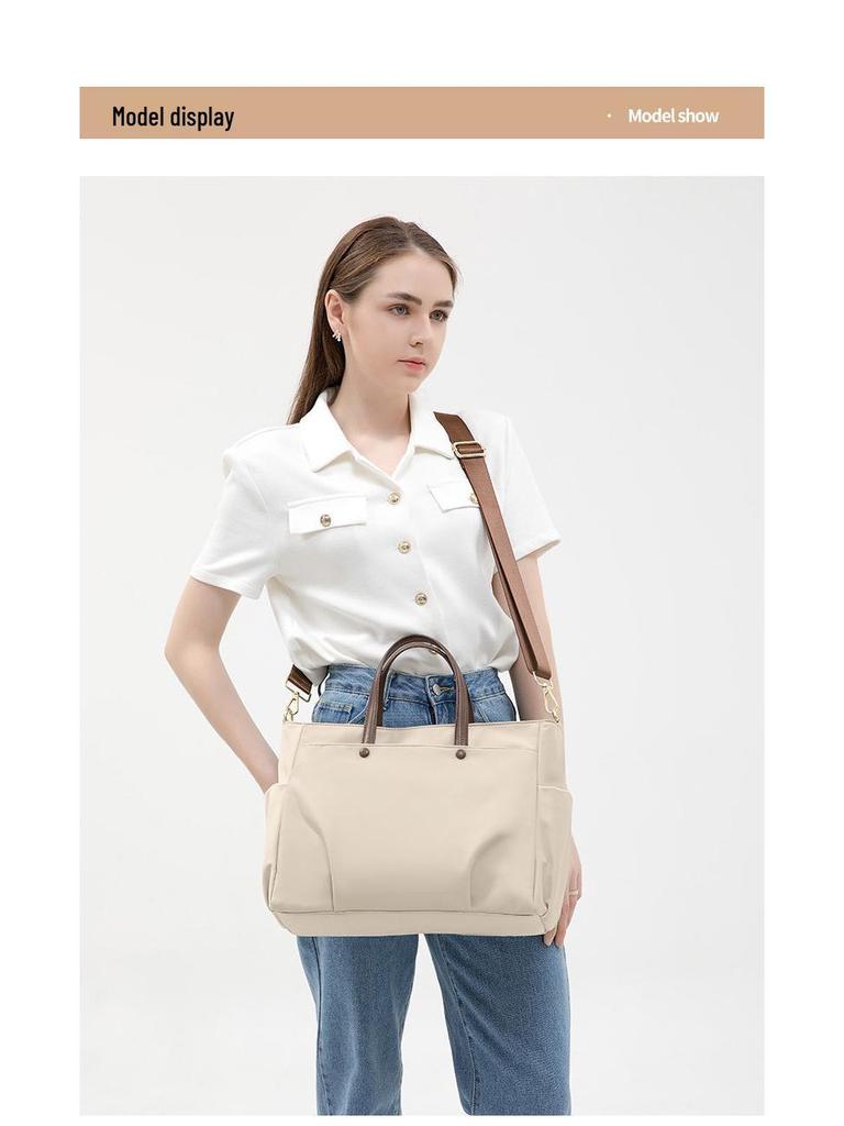 Damen Laptop Schultertasche - Große Kapazität 15,6" Aktentasche Tote