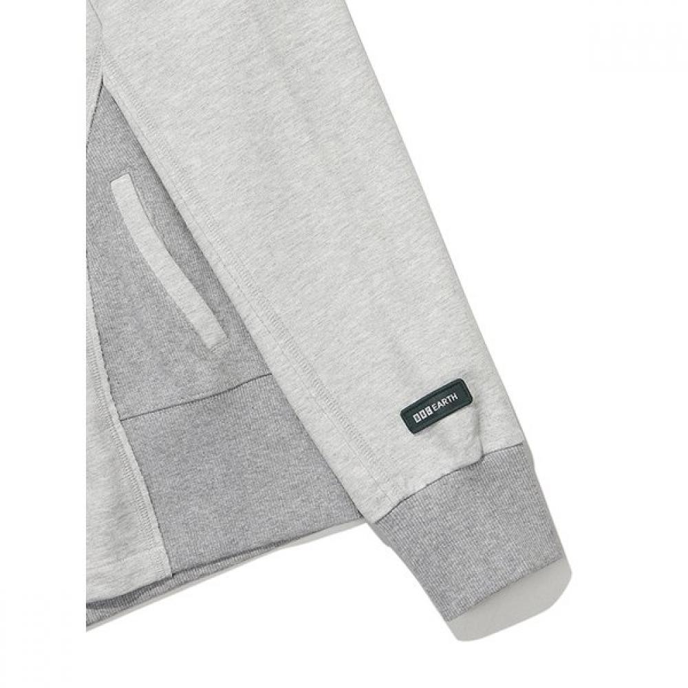 BBC EARTH Women S Cropped Hoodie Zip Up  Melange Gray  24SS
