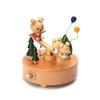 Carousel Music Box Wooden Christmas Ornament Rotary Train Musical Box Home Decoration Accessories For Birthday Gifts Valentine'