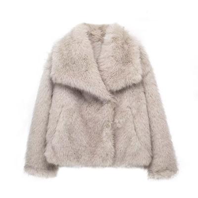 Damenmantel Damen Herbst und Winter Neuer Pelzmantel