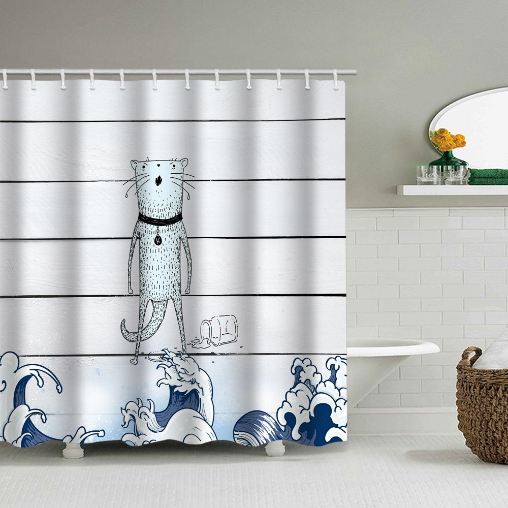 JINRUN Baie îngroșată, perdea impermeabilă, rezistentă la mucegai, perdea de duș, partiție de duș, perdea de duș, perdea de baie fără perforații