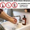 Coș mic de scurgere de 3 buc, sită de scurgere pentru chiuvetă din oțel inoxidabil, colector de păr de scurgere în 3 buc pentru rufe, chiuvete pentru mop
