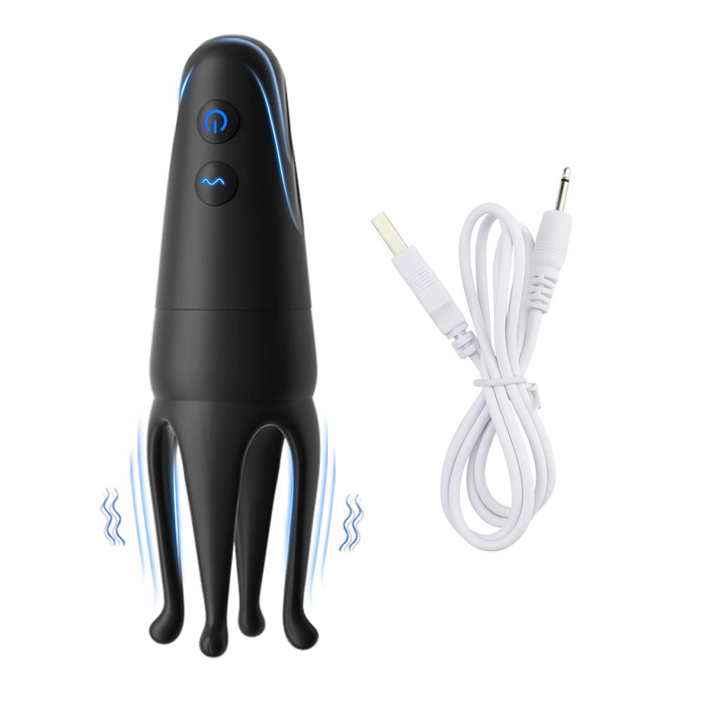 Powerful Glans Trainer Vibrator Lasting Delay Endurance Automatic Oral Climax Stimulate Massager 10 Modes Sex Toys For Men Adult