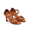 Professional Latin Dance Shoes with Satin Soft Sole, High Heels, Dance Performance Shoes, Competition Grading and Practice Shoes