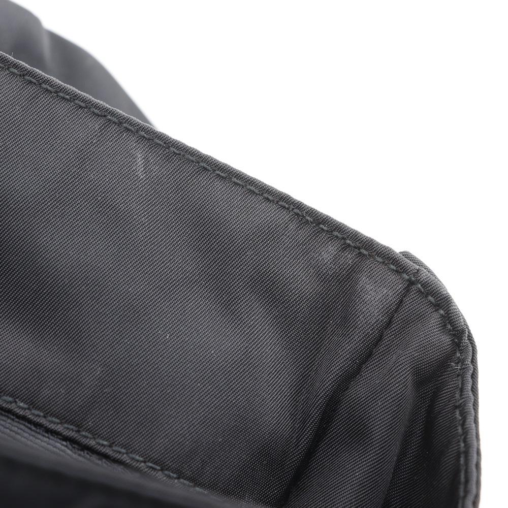 PRADA plastic chain Tote Bag black Nylon Women Used
