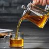 350ml Glass Teapot With Stainless Steel Infuser Heated Container Heat Resistant Tea Pot Good Clear Kettle Square Drinkware