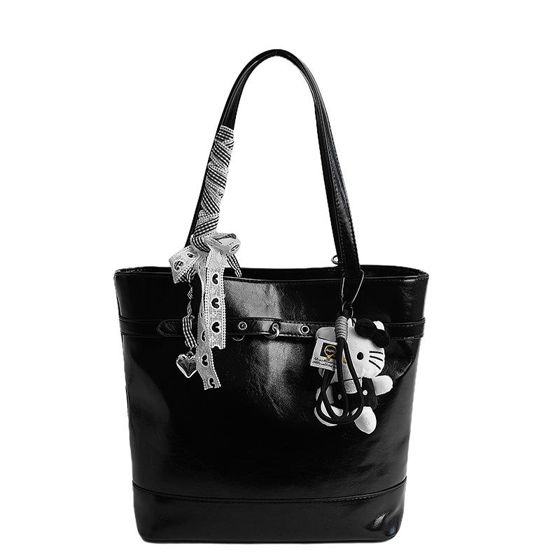 Casual simple women's bags, new spring and summer fashion trends, niche large-capacity double shoulder bags