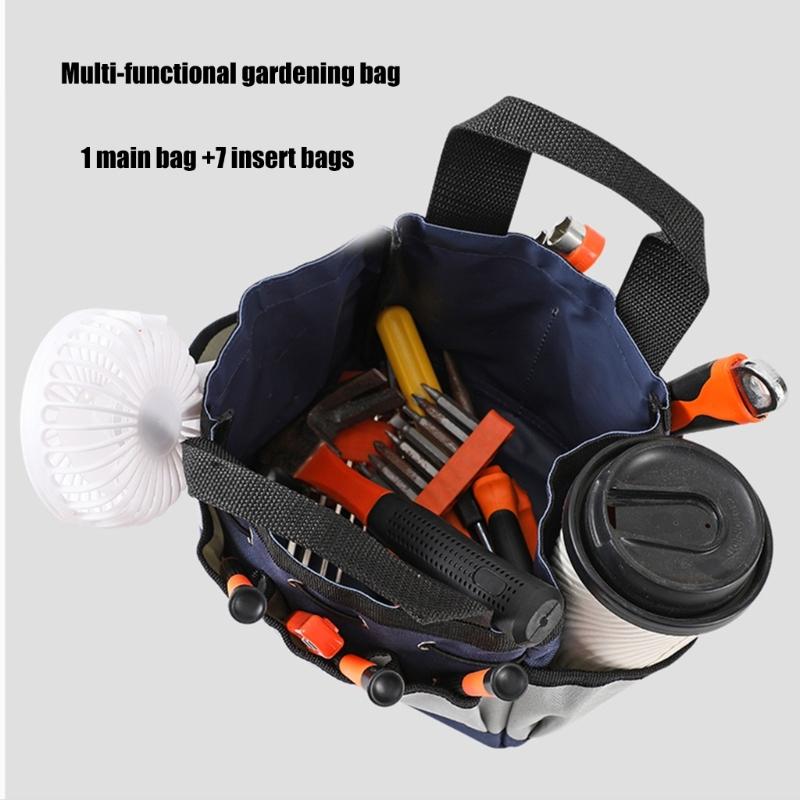 Heavy Duty Waterproof Gardening Tool Bag Thickened Tear Resistant Fabric Spacious Design For Tools Shovel Pruner