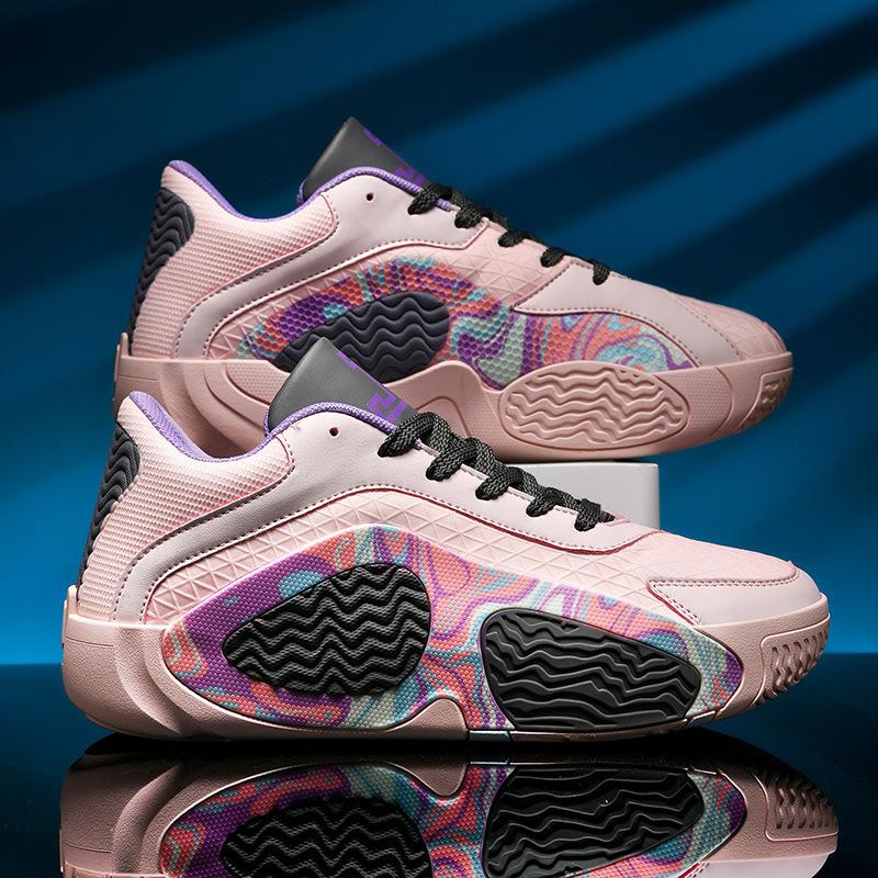 Außenhandel neue Herren- und Damen-Basketballschuhe Herren tatsächlicher Kampf Zementplatz Jugendmittel Laufschuhe