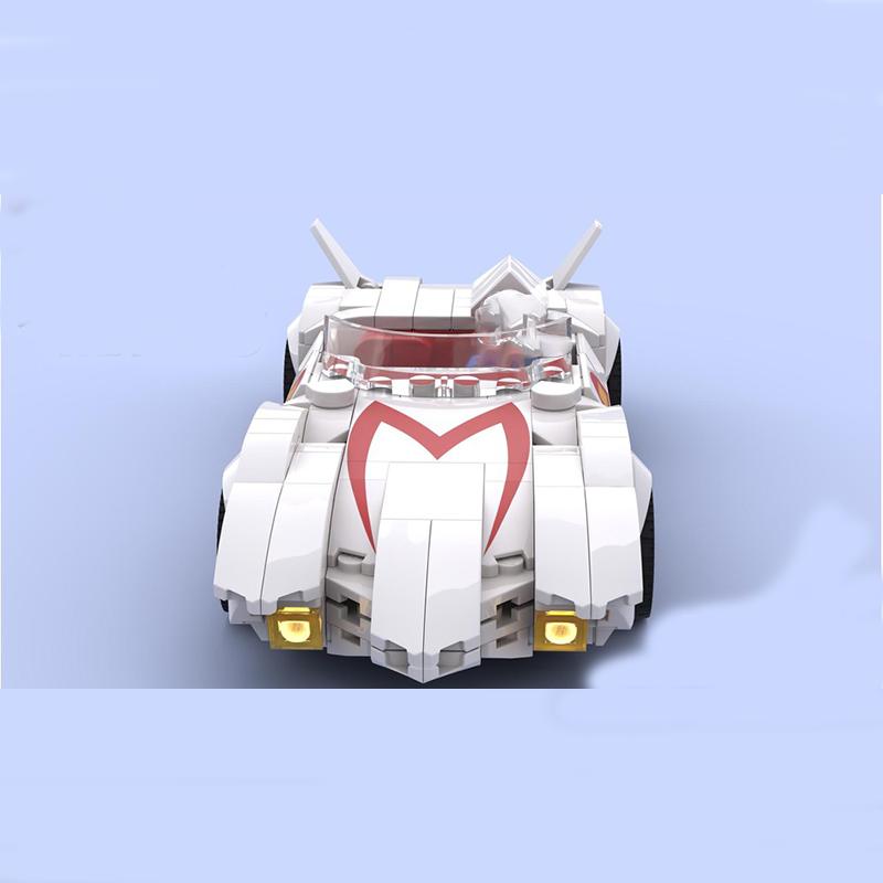 320 kusů MOC model auta závodní Mach 5 DIY kreativní vzdělávací dětské stavebnice dárek