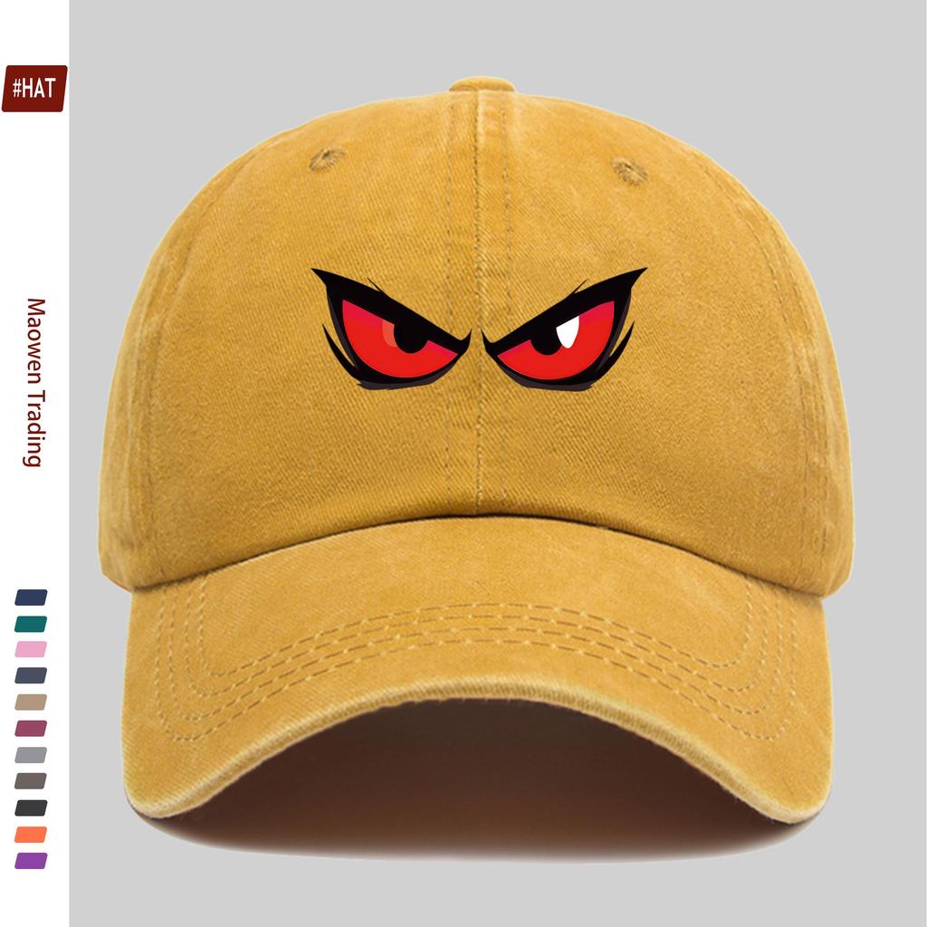 Pc Monster Eye Print Baseball Cap Red Eye Printed Trucker Sun Hat Comfortable Lightweight Papa Hat Dad Mom Beach Party Decor