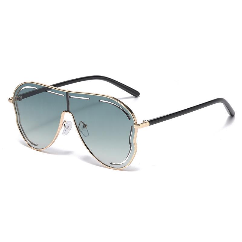 New Y2K Hollow Large-Frame Frog Sunglasses - European & American Style Outdoor Shades