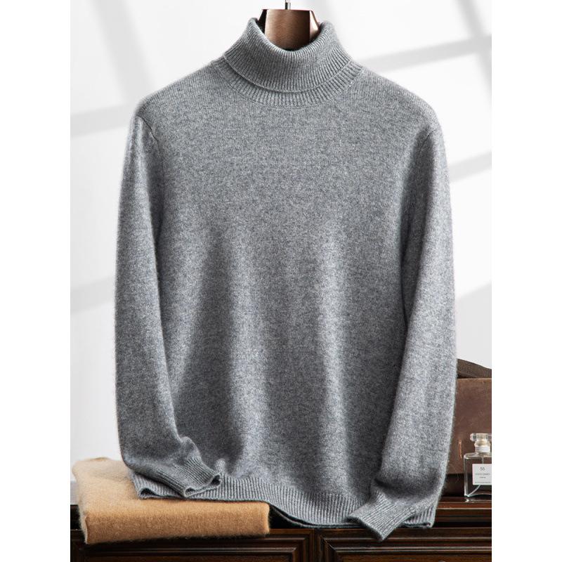 2025 new high lapel cashmere sweater flat Korean version loose versatile pullover sweater