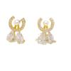Mini Rabbit Sweet Fashion Temperament Design Fresh Stud Earrings Premium Earrings Inlaid With Zircon