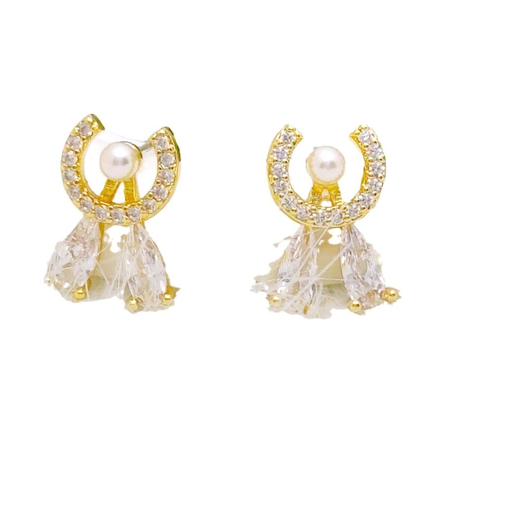 Mini Rabbit Sweet Fashion Temperament Design Fresh Stud Earrings Premium Earrings Inlaid With Zircon