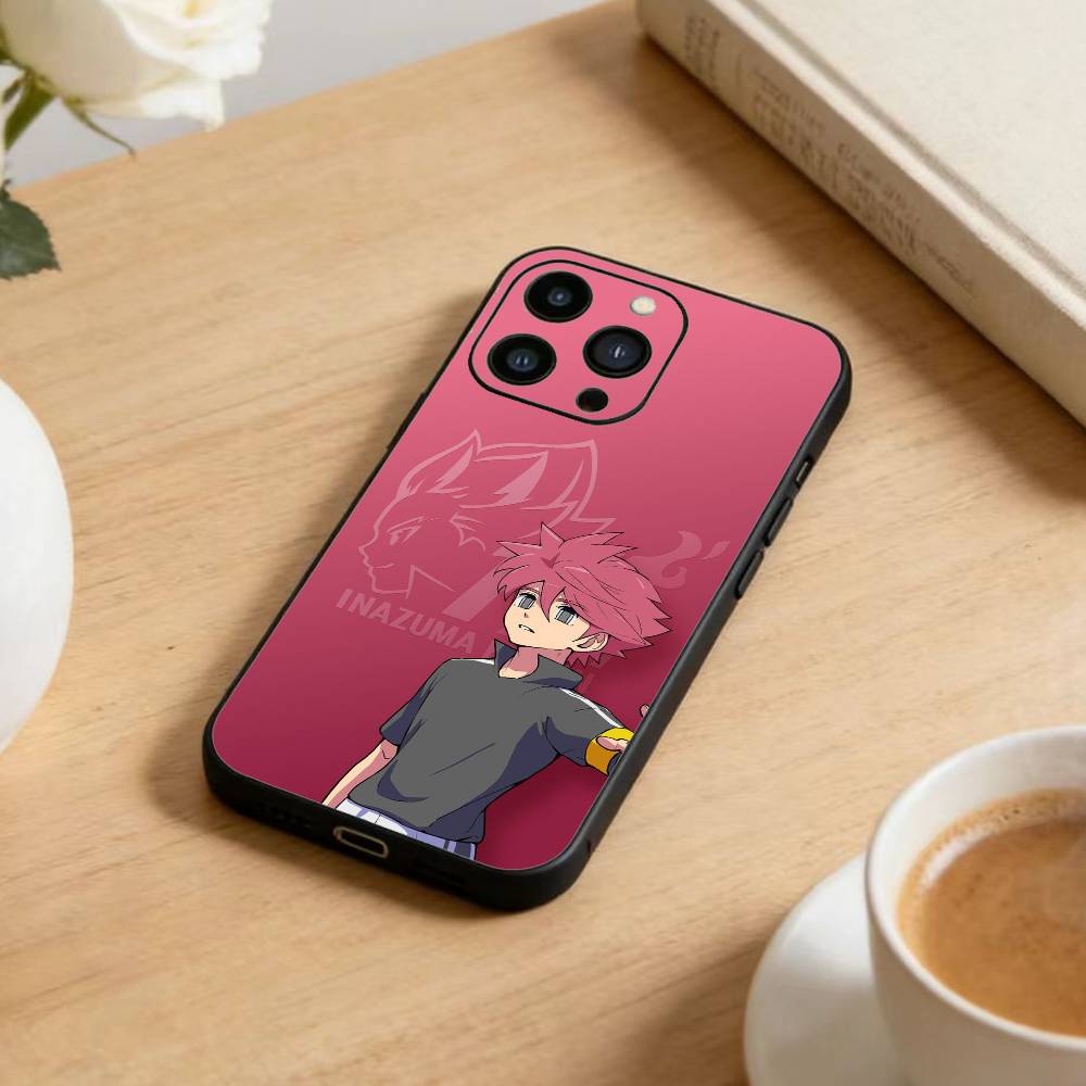 Cool Football InazumaS 11 Phone Case For iPhone 16,15,14,13,12,17,Pro Max,Plus Silicone Black Case