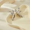 Gold Crafted Beautifully And Silver Floral Leaf Earrings For Trendy Women In Fall Fashion