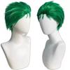 Parrucca Cosplay Verde Alga di Zoro di One Piece, Parrucca Sintetica Corta in Fibra Sintetica ad Alta Temperatura