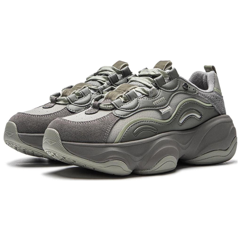 New LiNing Honey V2 Anti-Slip Wear-Resistant Low-Top Casual Shoes Women's Gray AGCU414-2