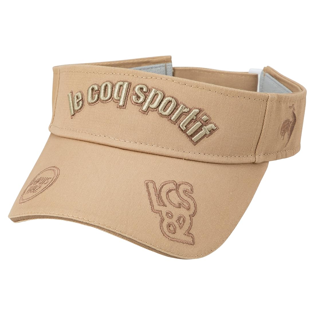 

Coq Sportif Visor Classic Logo Design Twill Sun Visor UV Care Golf QGCXJC50 New Color BG00 [Le Golf] Women s (Beige)