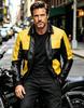 Autumn and winter new men's PU leather jacket locomotive suit lapel suit large size men's leather jacket casual jacket