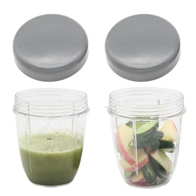 Blender Cup and Flat Lid Replacement Parts Are Compatible with Nutribullet Cup Blender Juicer 18OZ Stay Fresh Airtight Lid with Gasket and Replacement