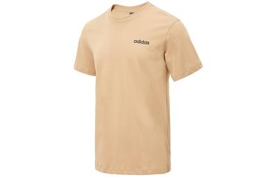 T Shirts Men's Khaki Crew Neck Moderate Straight Fit JI6454