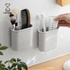 Punch-Free Wall-Mounted Electric Toothbrush Holder with Suction Cup