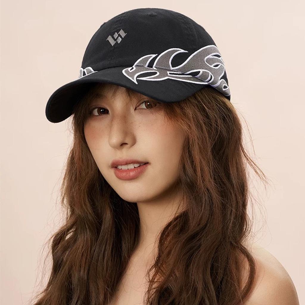 Heavy Industry High Quality Flame Flag Niche Baseball Cap Men'S And Women'S Shade Color Matching Personality Hip Hop Cap