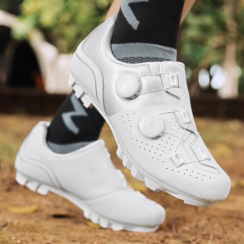 Mtb Cycling Sneaker Cleats Shoes Male Flat Pedal Bicycle Shoe Speed Cycling Shoes Mountain Bike Shoe Racing Lock Footwear Men