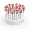 Candy Holder 22-Hole Cake Pop Stand Clear Acrylic Round Dessert Stand Versatile Elegant Lollipop Stand Birthday Party