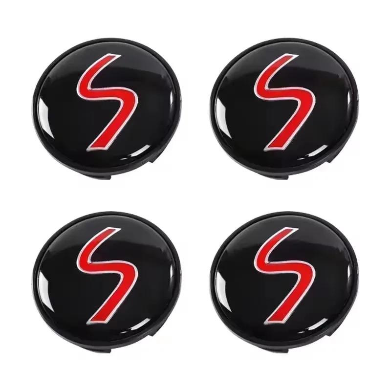 4pcs 54mm 56mm For Mini Cooper One S JCW R53 R55 R56 R57 R60 F55 F56 Car Wheel Center Hub Cap Badge Emblem Sticker