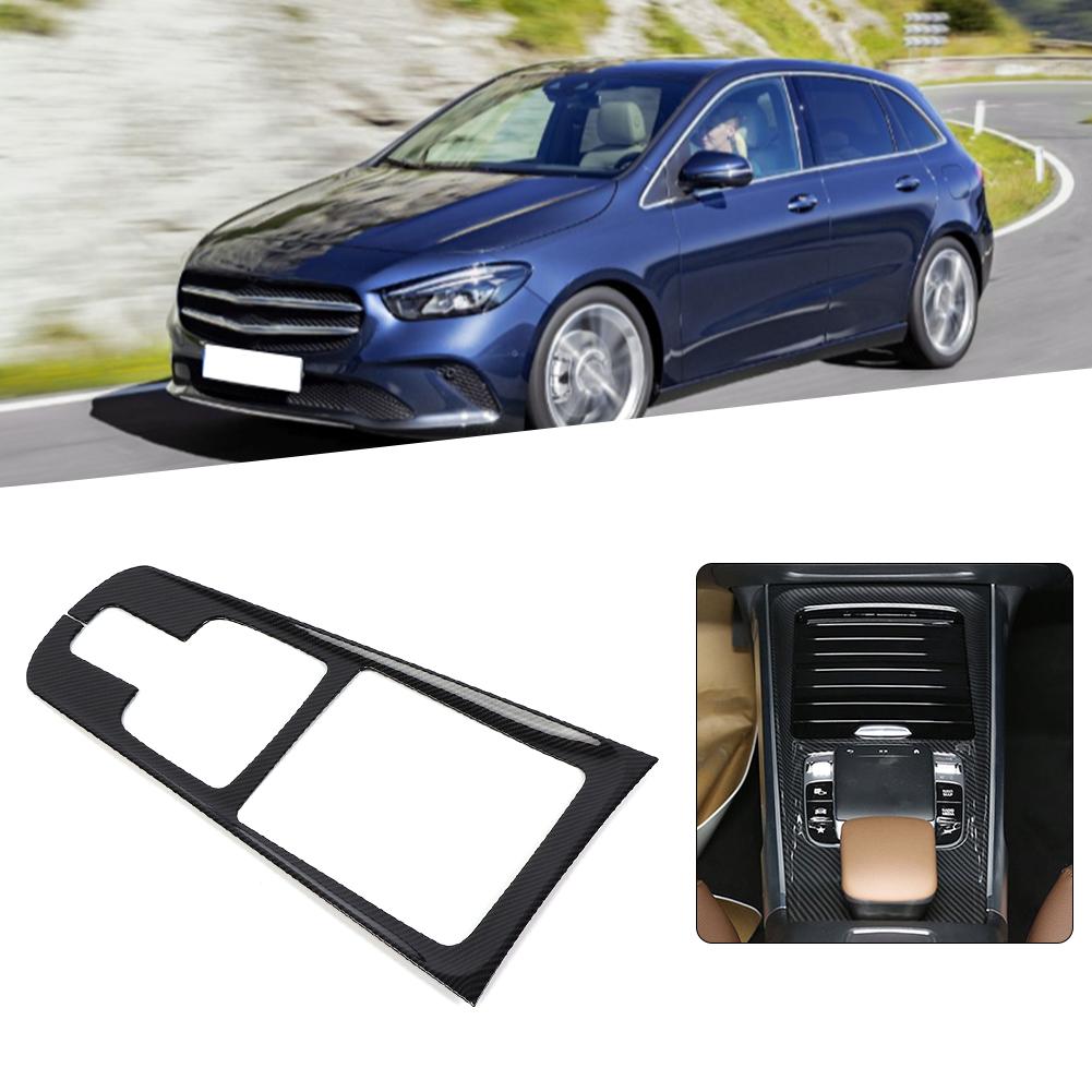 Center Console Decoration Panel Interior Trim Fit for   GLB B Class W247 X247 19-20(Carbon   Texture )