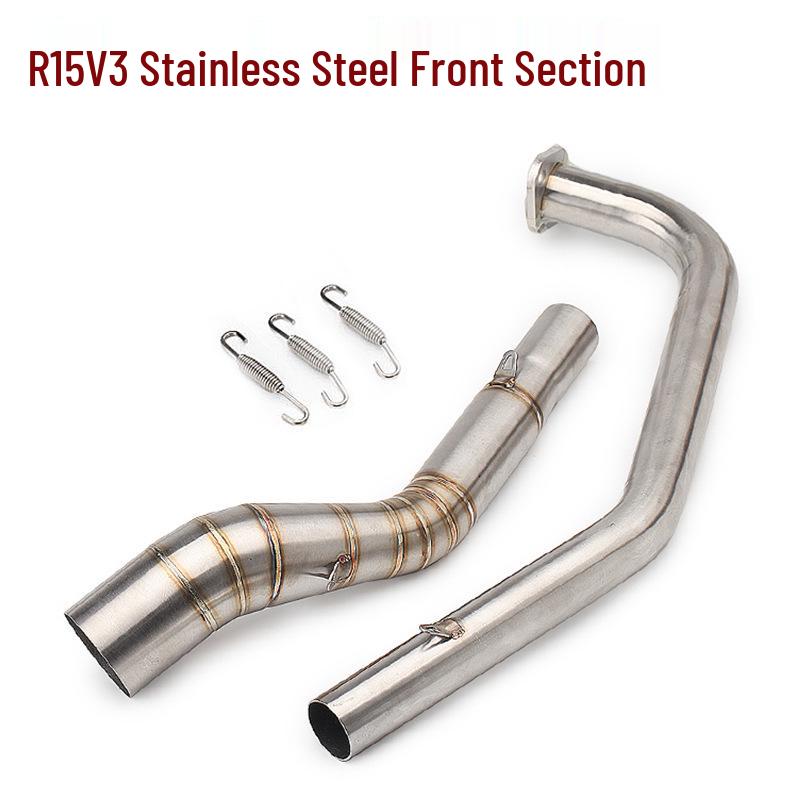 R15 V1/V2/V3 Stainless Steel Titanium Front Pipe Exhaust, Non-destructive Installation