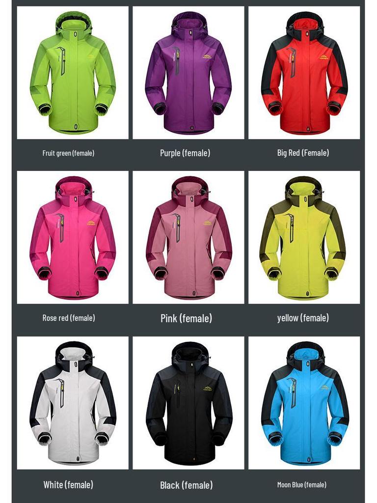 Unisex Windproof & Waterproof Jacket and Pants Set for Spring/Autumn – Ideal for Mountaineering