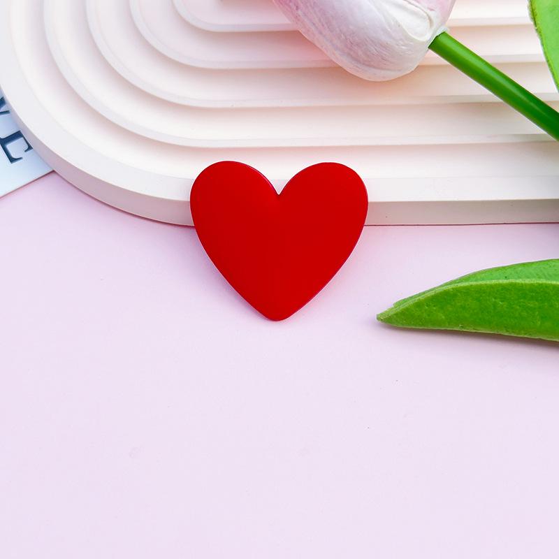 Peach Heart Resin Accessories: DIY Phone Case, Water Cup Patch, Car Storage, Shoe & Clothing Headdress