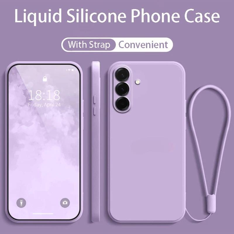 Liquid Silicone Phone Case For Samsung Galaxy A57/37/27/17/07 A56/36/26/16/06 A55/35/25/15/05S Protect Back Soft Cover