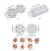 7 Shapes Dices Square Triangle Dices Mold Dices Digital Game Silicone Mould Crystal Epoxy Resin Mold with Storage Box