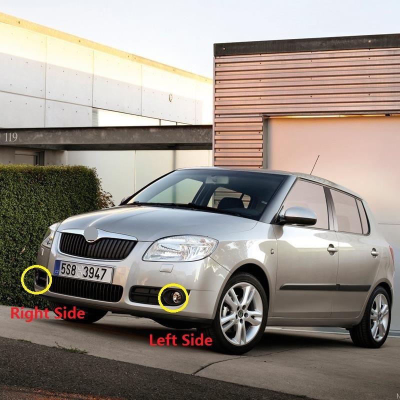 Left Side Car Light For Skoda Fabia 2 MK2 Roomster 2006 2007 2008 2009 2010 Car-styling Front Fog Light Fog Light With Bulb