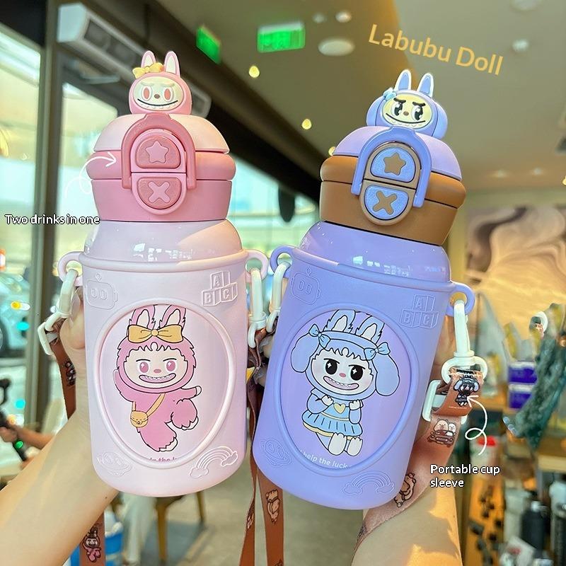 Puppe Kinder Topf 316 Edelstahl Doppelwandige Trink Thermosbecher, Ein Must-Have Wasserbecher für Schüler für die Schule