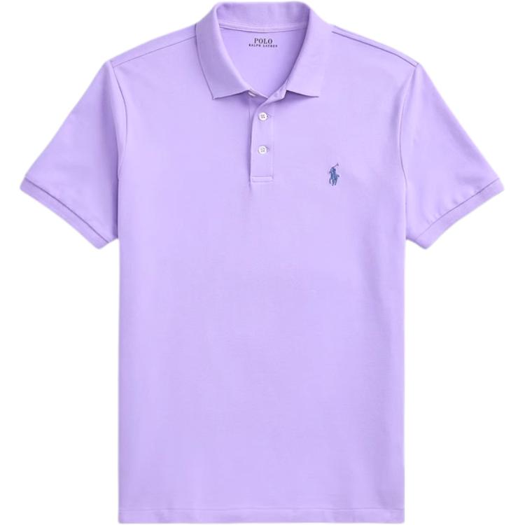 

Мужская рубашка поло Polo Ralph Lauren Custom Slim Fit из эластичной сетки, топы, Розовый Фиолетовый MNPOKNI1N823354-500 M