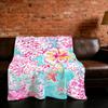 Flower Blanket Cool Fashion Super Warm Comfortable Plush Throw Blanket Child Painting Home Sofa Bedroom Gift