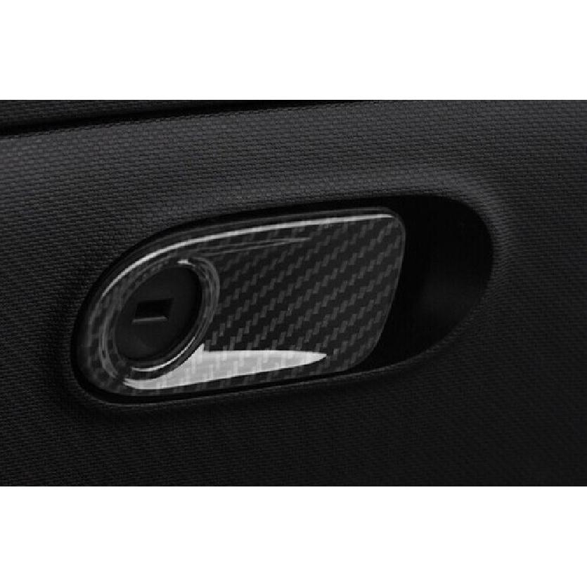 Co-Pilot Carbon Fiber Steel Storage Box Handle Trim For Benz Smart Fortwo 15-20